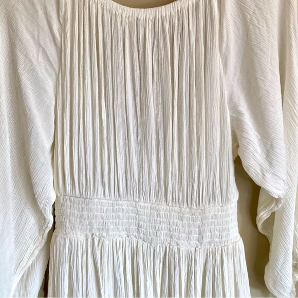 NEW Free People In Your Dreams Maxi Dress Flowy Babydoll White Cotton Size S - Picture 11 of 14